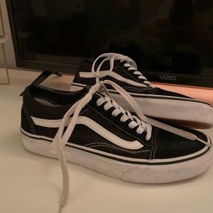 Black Old Skool Vans Womens size 8.5